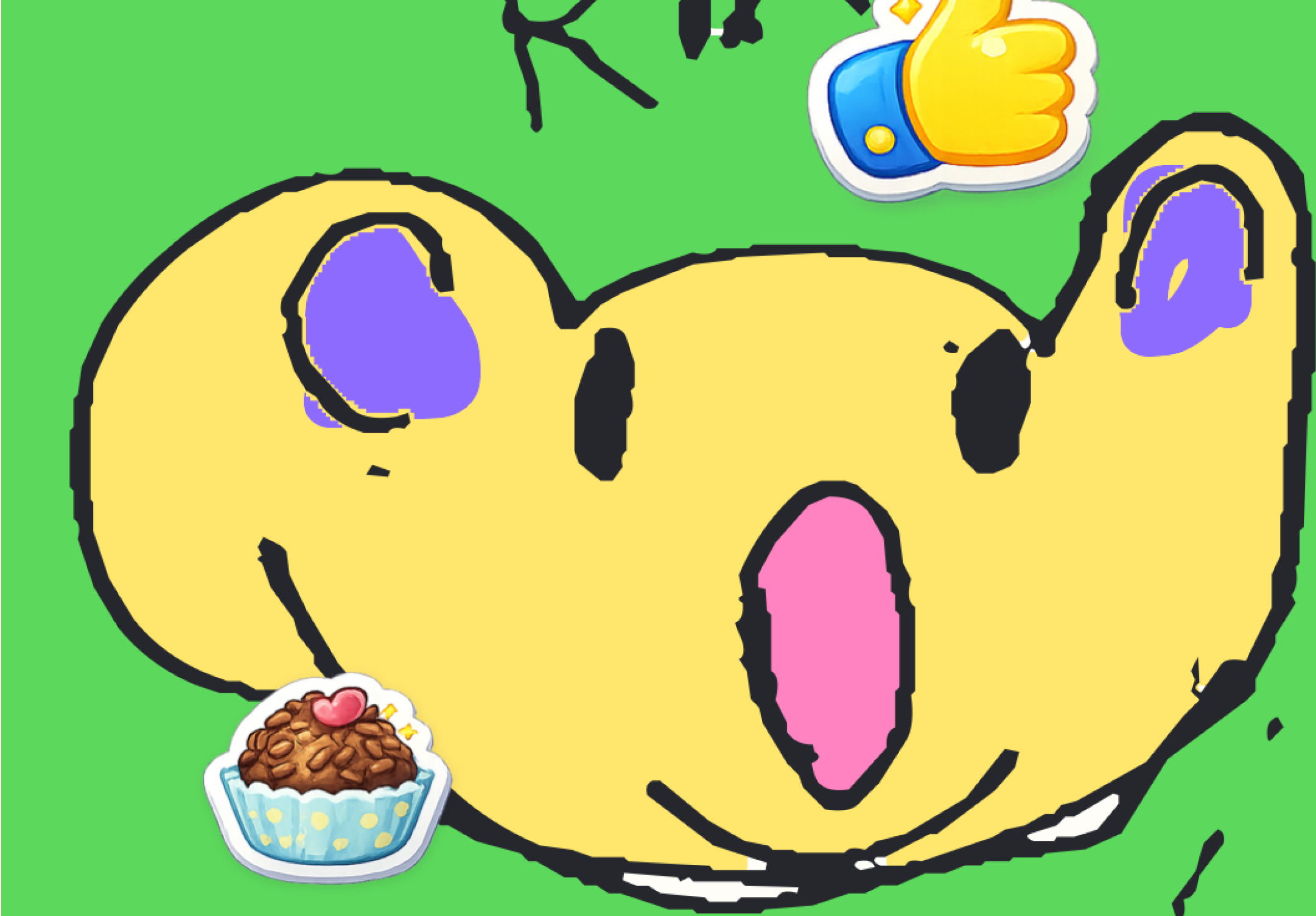 Desenho colorido digitalmente no app Pinti